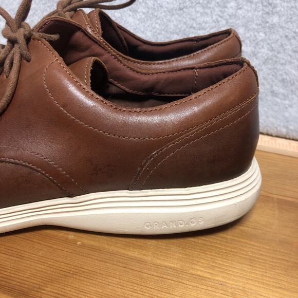 Cole Haan Grand Dress Shoes Mens 12M Tour Plain Ox Woodbury Ivory C29412 - Picture 4 of 12